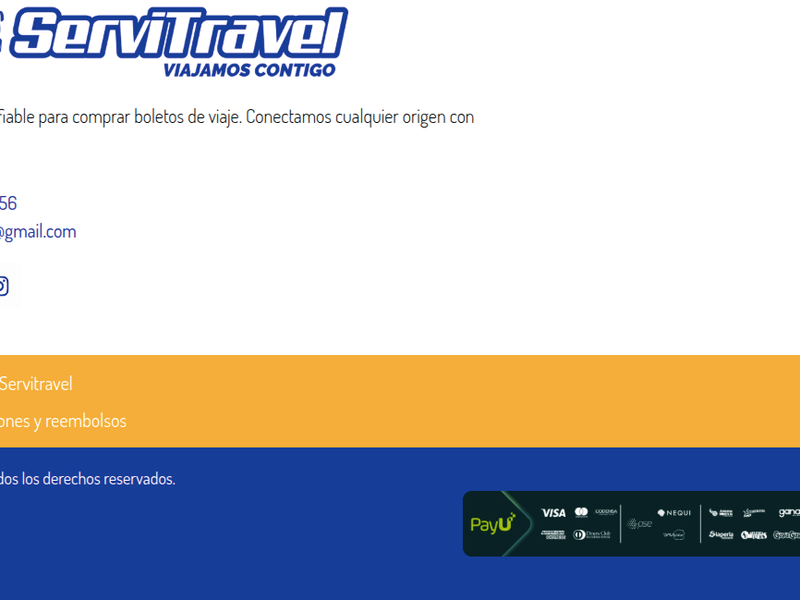 Servitravel – Plataforma de venta de boletos de bus